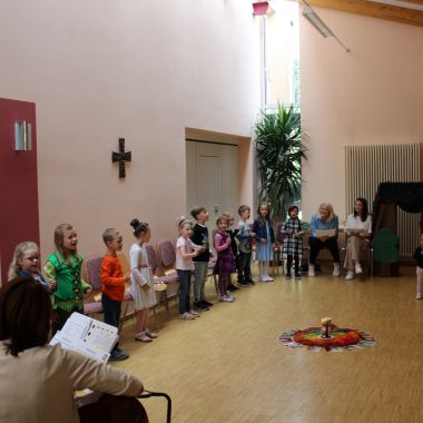 Abschlussgottesdienst und Rausschmiss der Zahnlückenkinder